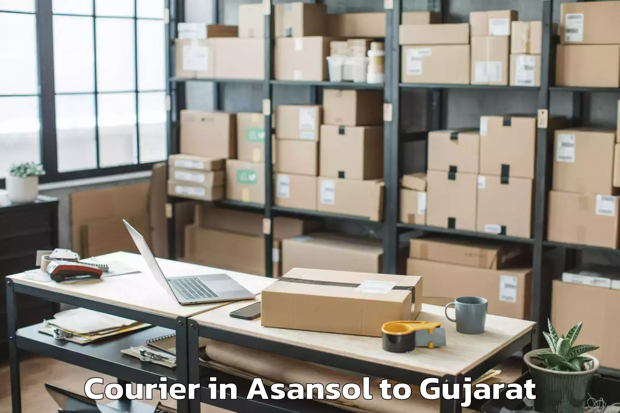 Affordable Asansol to Tharad Courier